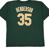 Athletics Majestic Mlb T-Shirt - 2XL Green Cotton