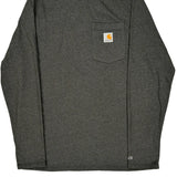 Carhartt Long Sleeve T-Shirt - Medium Gray Cotton Blend