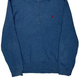 Polo By Ralph Lauren 1/4 Zip - 2XL Blue Cotton
