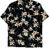 Paradise Found Floral Hawaiian Shirt - Large Black Viscose
