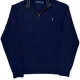 Ralph Lauren 1/4 Zip - XL Navy Cotton