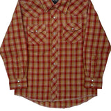 Age 7-8 Wrangler Checked Shirt - Small Orange Cotton