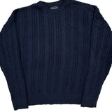 Made In USA Gant Sweater - Large Navy Cotton