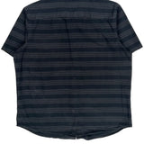 Oakley Striped Short Sleeve Shirt - XL Black Cotton