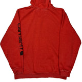 Carhartt Hoodie - XL Red Cotton Blend