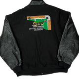 2004/2005 Division Champions Outer Boundary Graphic Varsity Jacket - XL Black Leather