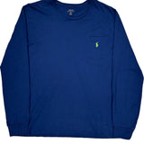Polo By Ralph Lauren Long Sleeve T-Shirt - XL Blue Cotton