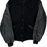 Rennoc Varsity Jacket - Large Black Wool Blend