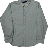 Ralph Lauren Checked Shirt - 2XL Green Cotton