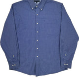 Tommy Hilfiger Slim Fit Shirt - Large Blue Cotton