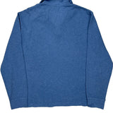 Polo By Ralph Lauren 1/4 Zip - Large Blue Cotton