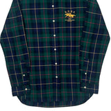 R.L.F.C. Polo By Ralph Lauren Checked Shirt - Small Blue Cotton