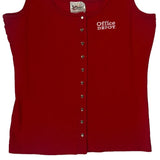 Office Depot Chase Authentics Graphic Tank Top - XL Red Cotton