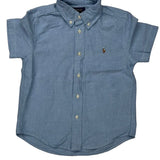 Age 4 Polo By Ralph Lauren Short Sleeve Shirt - Small Blue Cotton