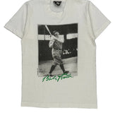Single Stitch Babe Ruth Screen Stars Graphic T-Shirt - Small White Cotton Blend