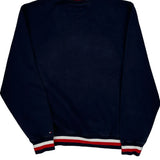 Tommy Hilfiger Spellout Sweatshirt - Large Navy Cotton