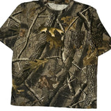 Mossy Oak Camo T-Shirt - Large Brown Cotton