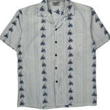 Pacific Legend Hawaiian Shirt - Large White Cotton