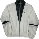 Age 11-12 Nike Windbreaker - Medium White Polyester