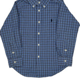 Age 4 Ralph Lauren Checked Shirt - XS Blue Cotton