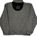 Zylstra Elgin Illinois Harley Davidson Spellout 1/4 Zip - Medium Gray Polyester Blend