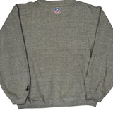Green Bay Packers Logo Athletics Football Striped Sweatshirt - Large Gray Cotton Blend