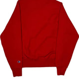 Reverse Weave Champion Spellout Sweatshirt - XS Red Cotton