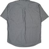 Tommy Hilfiger Checked Short Sleeve Shirt - XL Blue Cotton