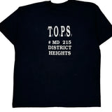 District Heights Screen Stars Single Stitch T-Shirt - 2XL Black Cotton Blend