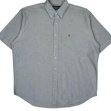 Ralph Lauren Short Sleeve Shirt - XL Blue Cotton