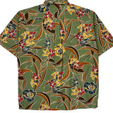 Gozzi Floral Hawaiian Shirt - Large Multicoloured Cotton