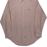 Ralph Lauren Striped Shirt - Large Red Cotton