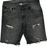 True Religion Denim Shorts - 34W 10L Gray Cotton
