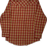 Age 7-8 Wrangler Checked Shirt - Small Orange Cotton
