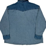 Levis Contrast Stitch Denim Shirt - 2XL Blue Cotton