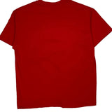 Columbus Hanes Single Stitch T-Shirt - XL Red Cotton