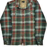 Marmot Checked Fleece Jacket - XL Red Polyester