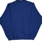 90'S Blank Made In USA Fruit Of The Loom Sweatshirt - XL Blue Cotton Blend