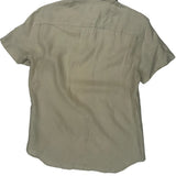 Armani Exchange Short Sleeve Shirt - Small Beige Linen