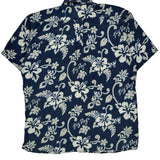 Big Dogs Floral Hawaiian Shirt - Small Blue Cotton Blend