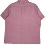Unbranded Short Sleeve Shirt - XL Pink Linen