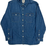 Jackson Worker Levis Denim Shirt - Large Blue Cotton