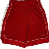 Nike Sport Shorts - Large Red Polyester