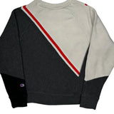 Reverse Weave Champion Striped Sweatshirt - Medium Cream Cotton