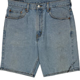 Levis Denim Shorts - 34W 9L Light Wash Cotton