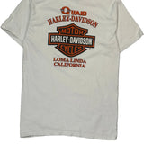 Loma Linda California Harley Davidson Graphic T-Shirt - Medium White Cotton