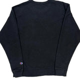 Champion Spellout Sweatshirt - Medium Black Cotton