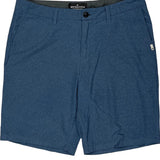 Quiksilver Shorts - 34W 9L Blue Polyester