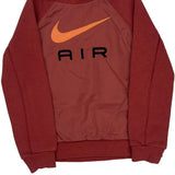 Age 3-4 Nike Sweatshirt - 2XS Red Cotton Blend