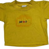Age 18 Months Just Do It Nike T-Shirt - 2XS Yellow Cotton